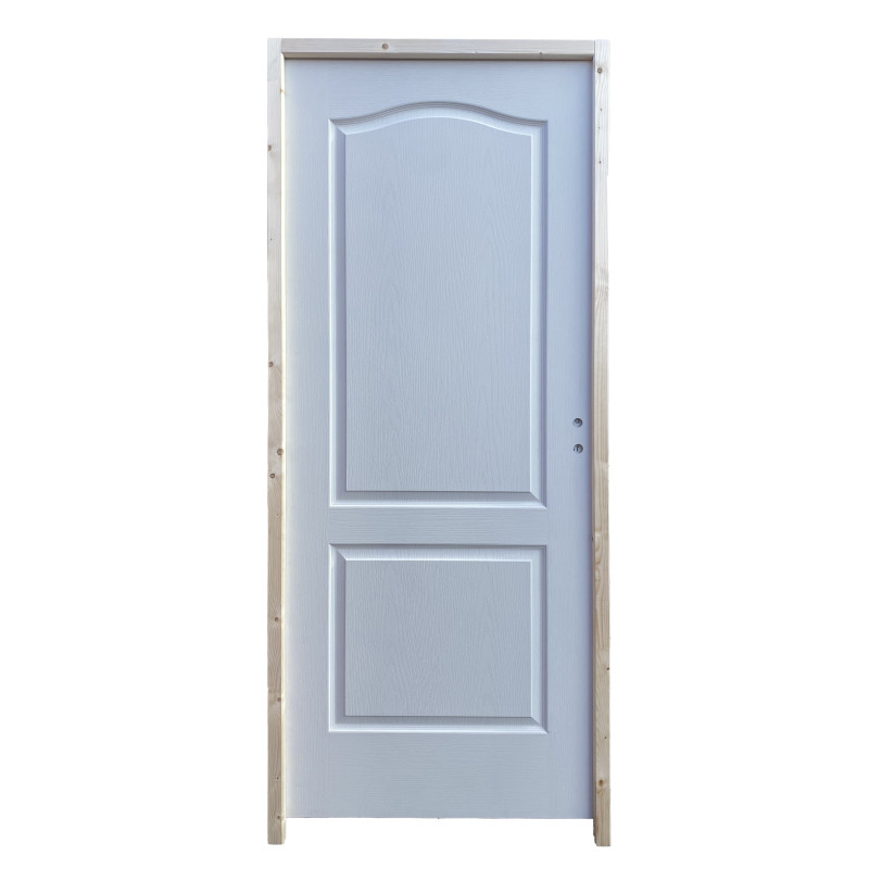BLOC PORTE ALVEOLAIRE POSTFORMEE CHAPEAU DE GENDARME 204X73X4 DROITE