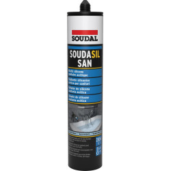 SOUDASIL Sanitaire transparent - cartouche de 280ml