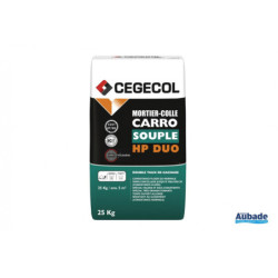 Mortier colle CARROSOUPLE HP DUO BLC 25KG