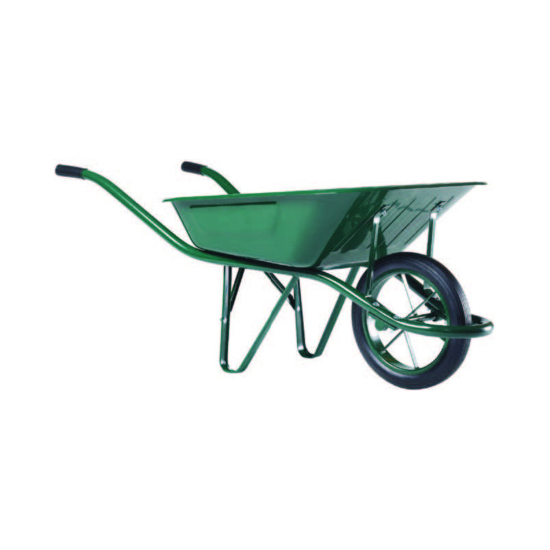 BROUETTE 90 L VERTE EN ROUE PLEINE