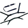 JUGULAIRE POLYESTER 4 POINTS AVEC MENTONNIERE