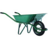 BROUETTE 90 L VERTE EN ROUE GONFLABLE
