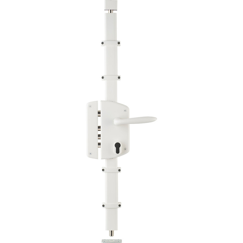 SERRURE APPLIQUE 3 POINTS MELIS GAUCHE A FOUILLOT BLANC