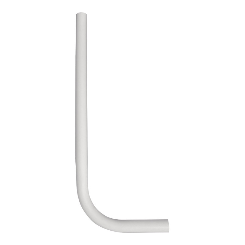 Tube de chasse coudé 28mm. 520x200mm en PVC pour Presto 1000-P1000 XL