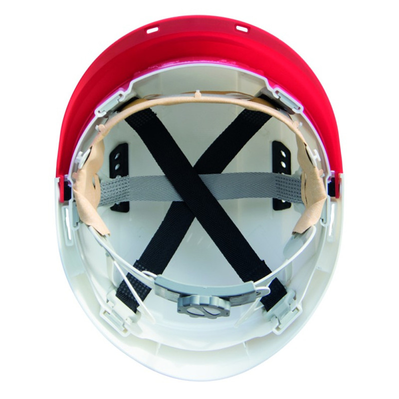 CASQUE CHANTIER ORIZON BLANC VISIERE BLANCHE AVEC LUNETTE