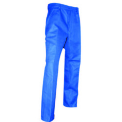 PANTALON BLEU COTON T40 CLOU