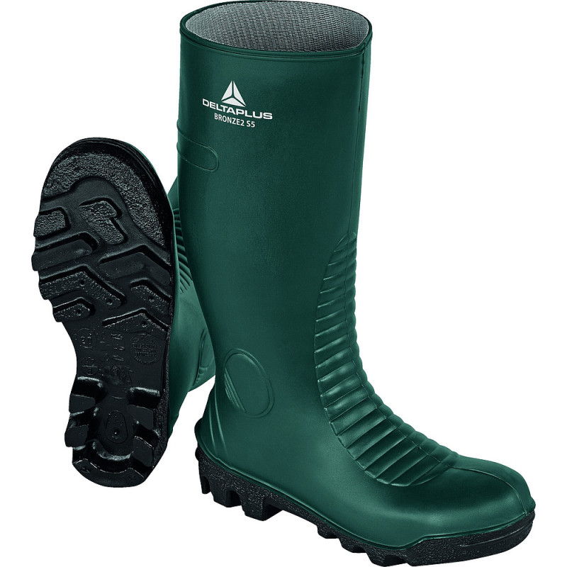 BOTTE DE SECURITE PVC BRONZE2 S5 VERT 43