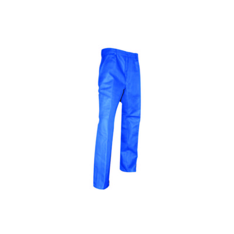 PANTALON BLEU COTON T46 CLOU