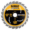 Lame de scie circulaire stationnaire carbure XR Runtime. 210 x 30 mm. 24 dents