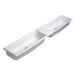Lavabo "Auge" 95 x 33 cm Contour 21 blanc. en céramique