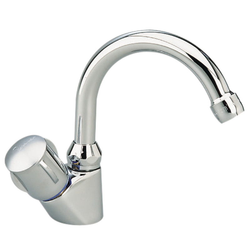 Robinet simple NF ULYSSE C chrome. bec tube orientable