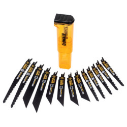 Coffret 8 lames de scie sabre XR Runtime - coupe du bois et du métal 152-230 mm