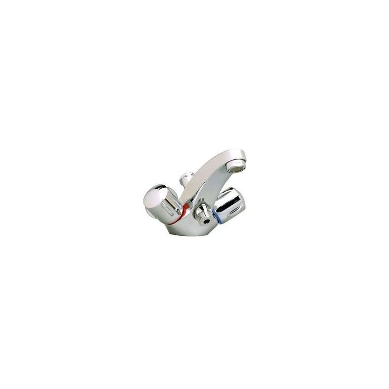 Mélangeur bain-douche monotrou NF ULYSSE C chrome. sans ensemble de douche