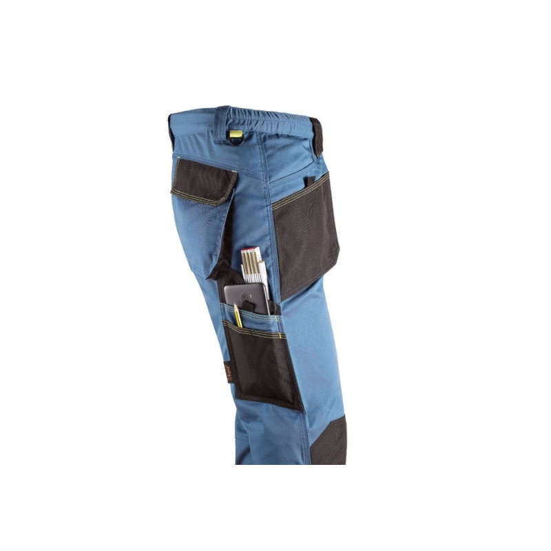 PANTALON SLICK L BLEU-NOIR