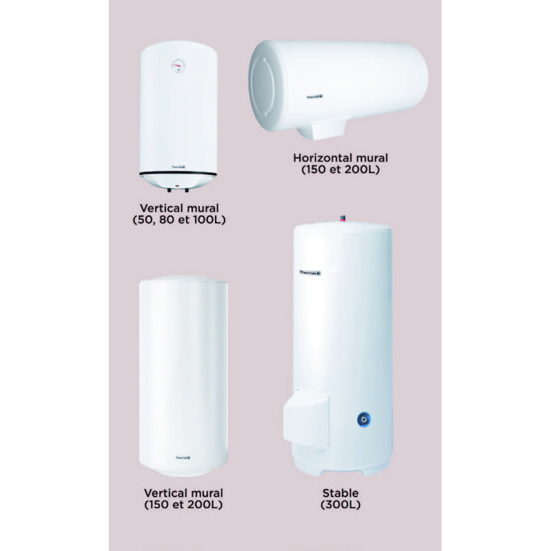 Chauffe-eau électrique Blindé 150L vertical mural standard
