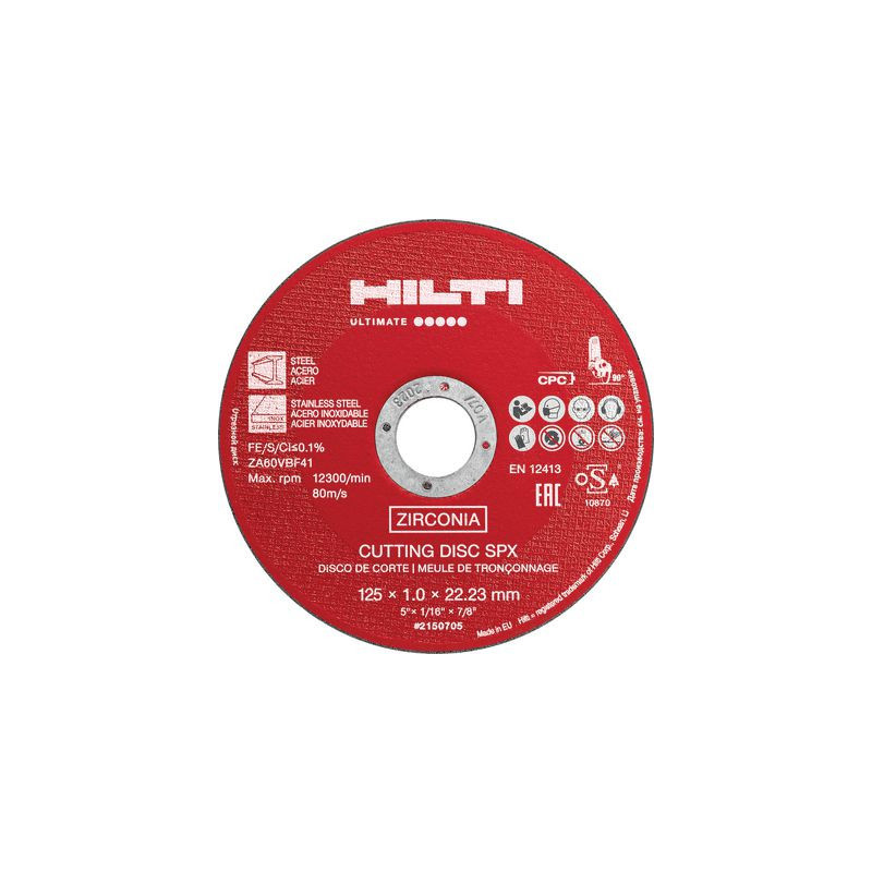 Disques à tronç. AC-D SPX 125x1.0