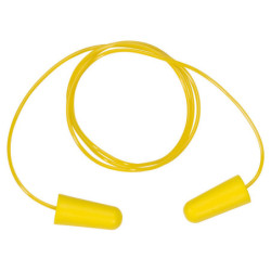 Boîte distributrice de 200 paires de bouchons d’oreilles avec cordelette plastique.en PU-SNR37dB