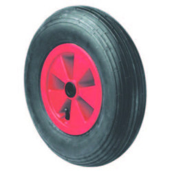 ROUE BULLE  D260 LARG MOYE 74 ROULEAU ALES D20 PNEU NOIR 4 PLIS PETIT PAVE CORP