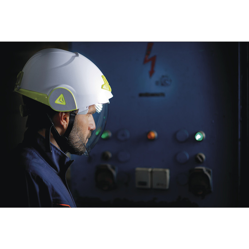 Casque de chantier ONYX AVEC visière ESCAMOTABLE
