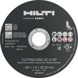 Disques à tronç. AC-D SP 125x1.6