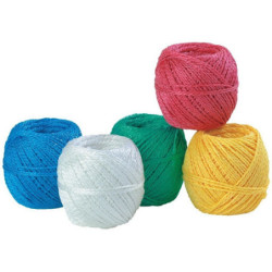 FICELLE POLYPROPYLENE 5X90ML 1.6 COULEURS ASSORTIS