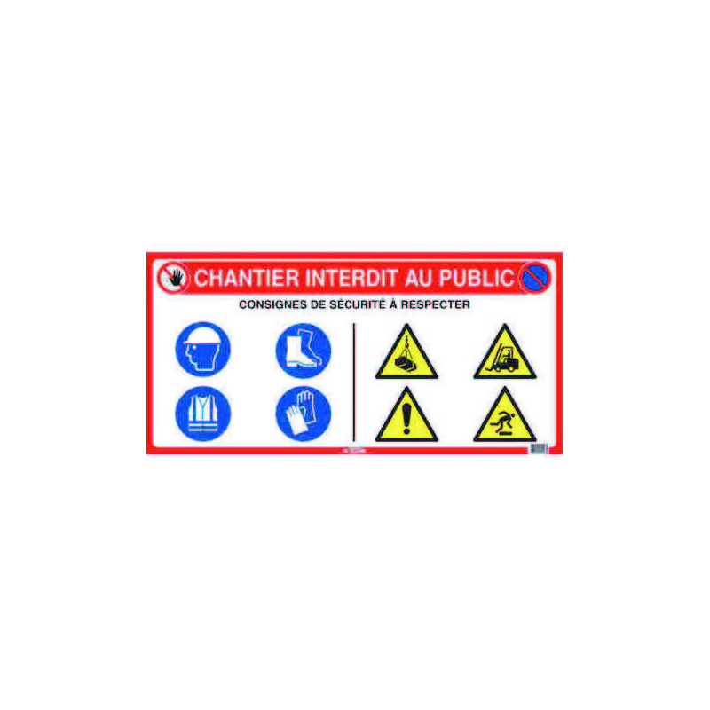 PANNEAU DE CHANTIER 10 EN 1 800X400MM