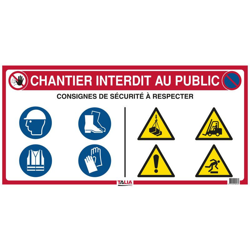 PANNEAU DE CHANTIER 10 EN 1 800X400MM