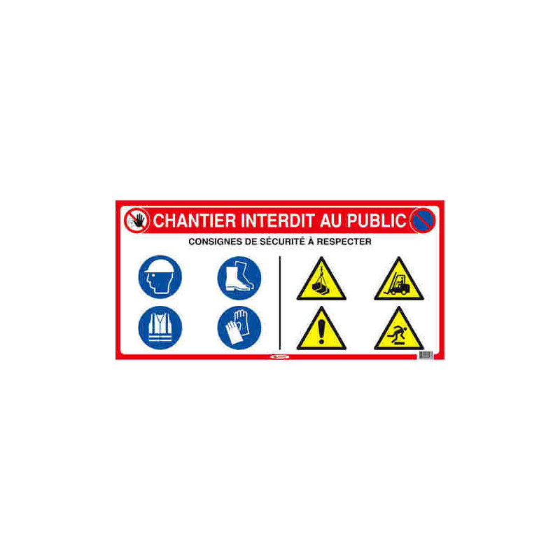 PANNEAU DE CHANTIER 10 EN 1 800X400MM