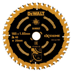 Lame de scie circulaire portative Extreme 165x20mm. 40 dents