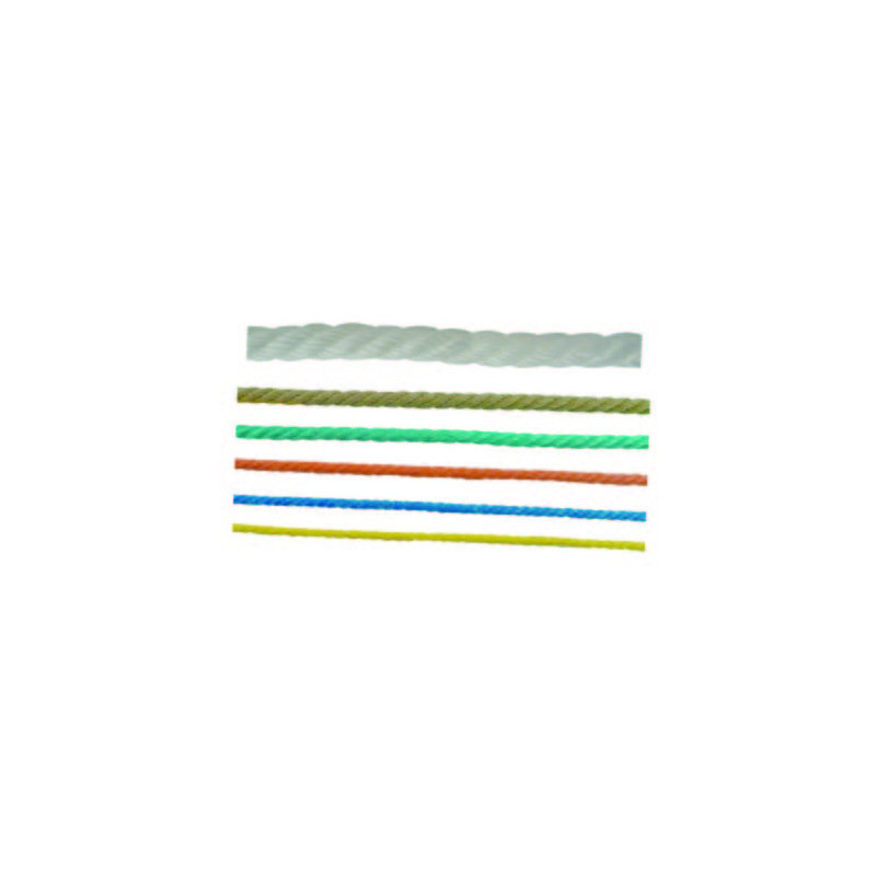 CORDE POLYPROPYLENE D6 BLANC COURONNE DE 10M