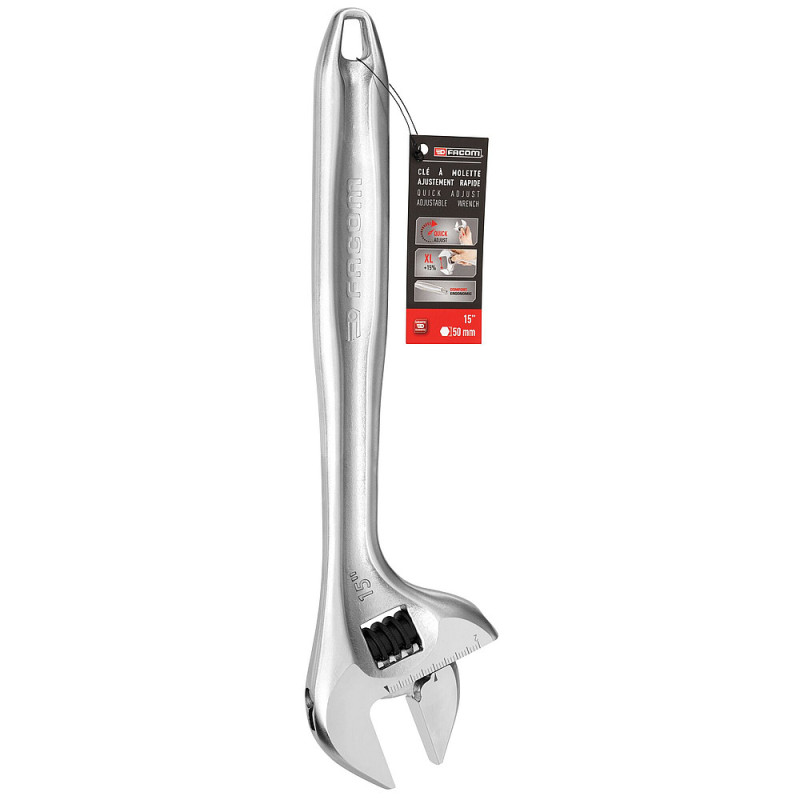 Clé à molette à ajustement rapide. manche métal 15" - FACOM 101.15PB
