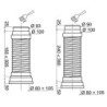 PIPE SOUPLESS D93-100 LONGUE 320-520MM