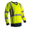 T-shirt haute visibilité jaune manche longue. M classe 3