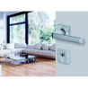 POIGNEE KAZA  ARGENT BEQUILLE ET ROSACE CLE L