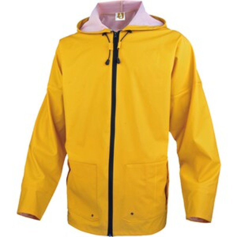 Veste de pluie enduit PVC-PU JAUNE TAILLE L