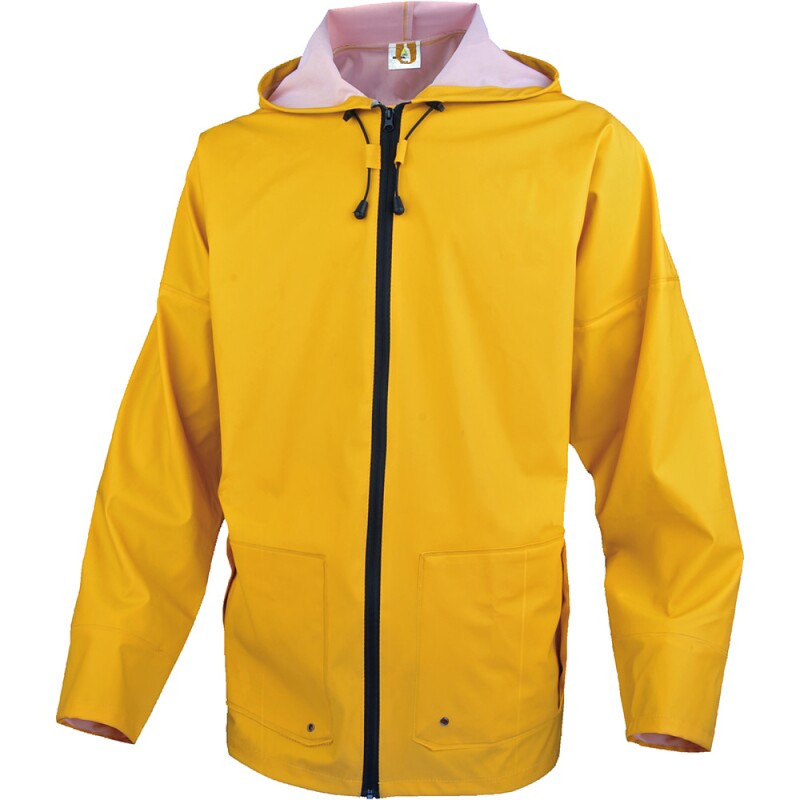 Veste de pluie enduit PVC-PU JAUNE TAILLE L