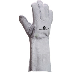 GANT SOUDEUR CROÛTE CUIR DE BOVIN GRIS - T10