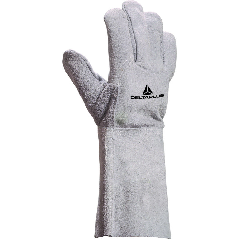 GANT SOUDEUR CROÛTE CUIR DE BOVIN GRIS - T10