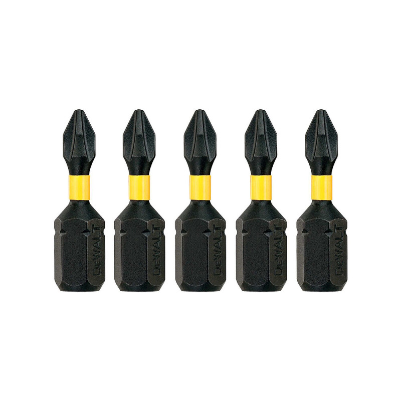 Boîte 5 embouts de vissage Extreme Impact Torsion - Embout Impact Torsion Philips - 25 mm - PH1