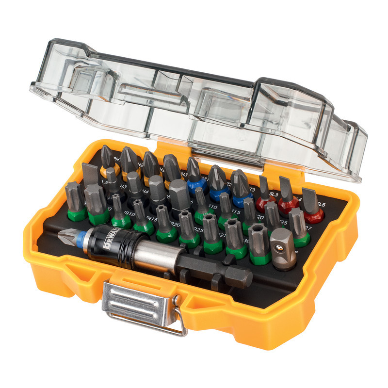 Coffret de vissage avec embouts - 32 pièces - DT7969