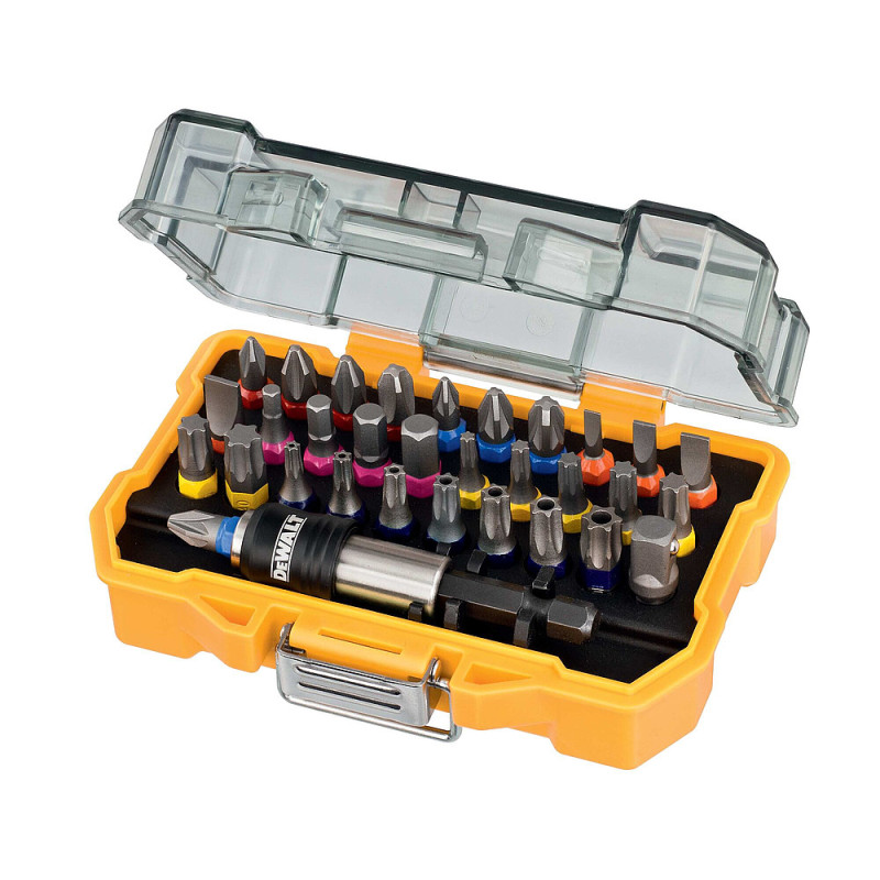 Coffret de vissage avec embouts - 32 pièces - DT7969