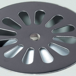 BONDE SOL 10X10CM GRILLE INOX