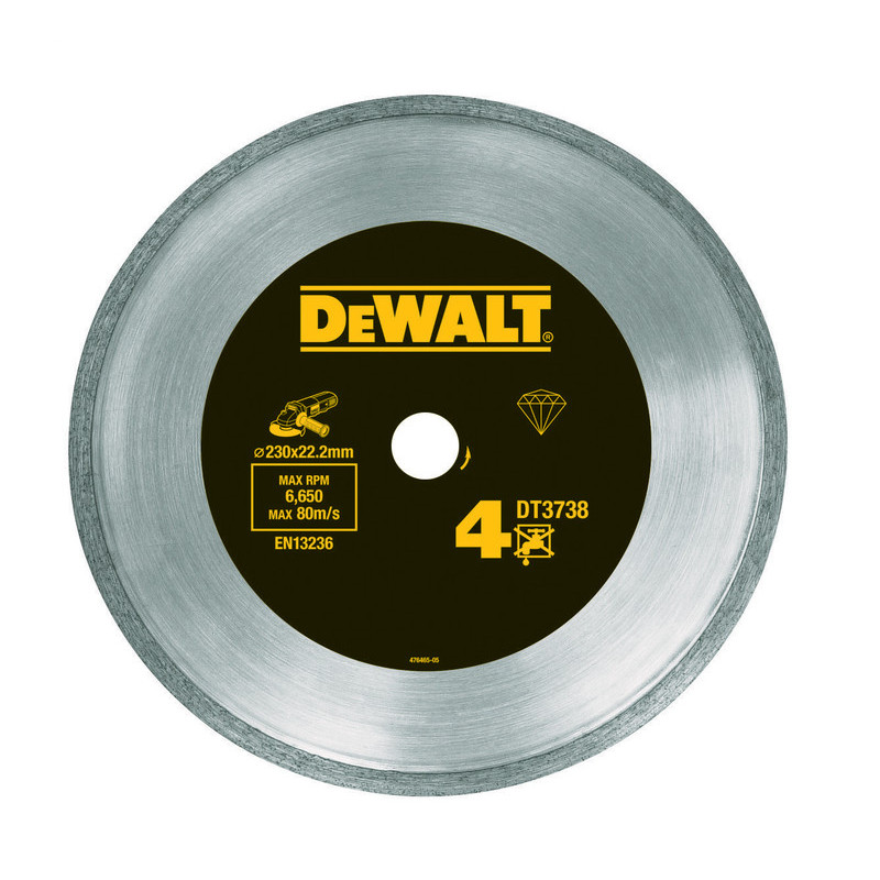 Disque fritté pour le carrelage 230 x 22.2 mm. hauteur segment 7 mm