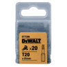 Boîte 5 embouts de vissage - qualité torsion - TORX 25 mm - T15