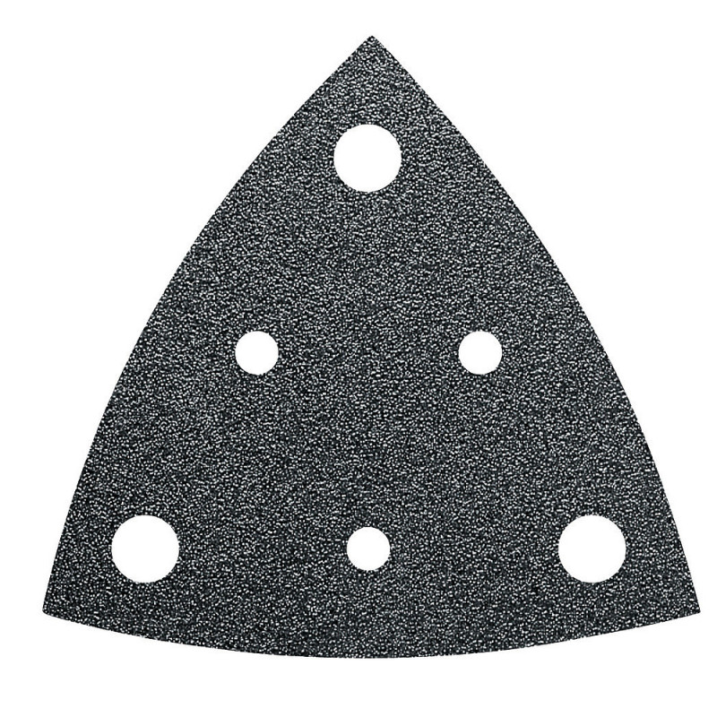 Feuille abrasive triangulaire perforée - Grain 120 - Pack de 5