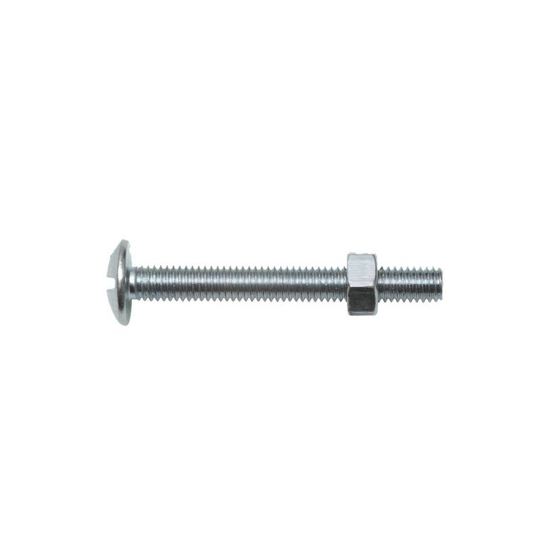 Boulon poêlier 8x80 mm Acier Zingué Boite x 100 VYNEX