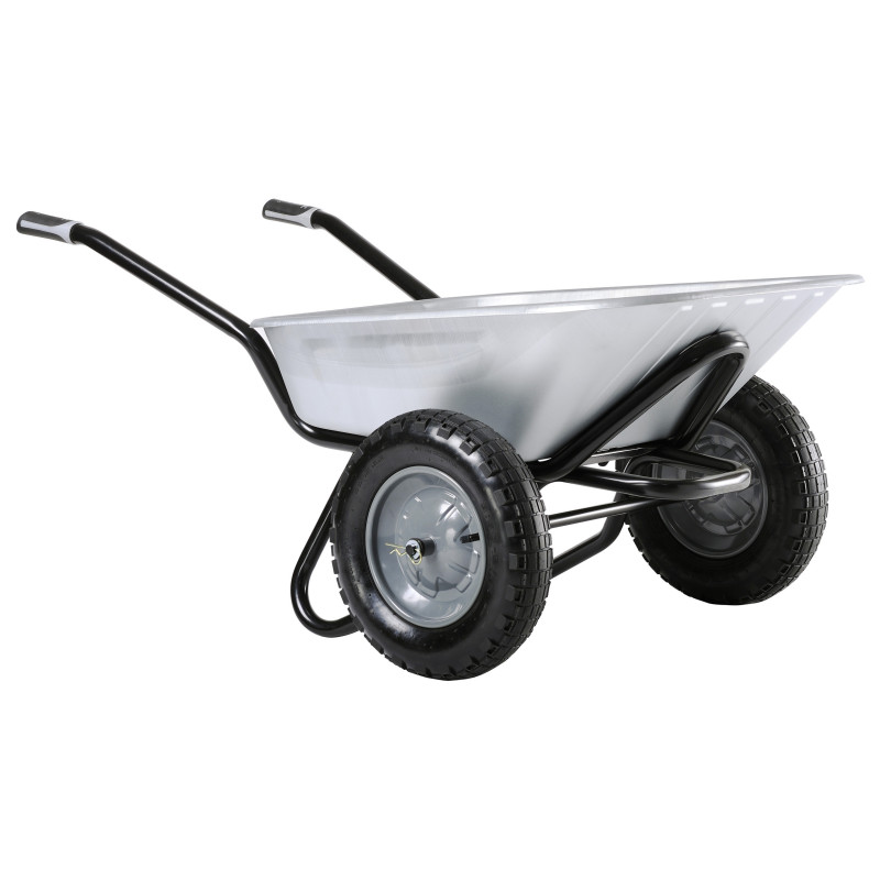 Brouette CLIPSO EXCELLIUM 100 TWIN GALVA ROUES GONFLEES