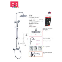 COL DOUCHE +MIT + FLEX LISSE