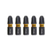 Boîte 5 embouts de vissage Extreme Impact Torsion - Embout Impact Torsion Philips - 25 mm - PH3