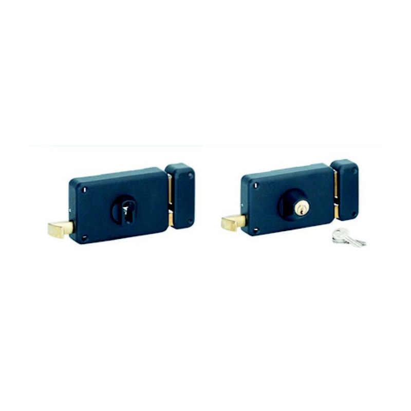 SERRURE APPLIQUE TIRAGE 140X88 DROITECYLINDRE DROITE